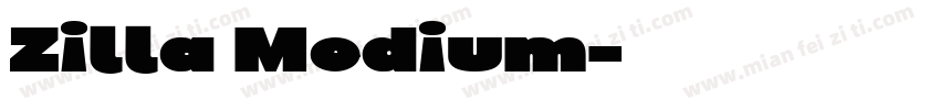 Zilla Medium字体转换